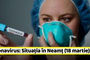 Coronavirus: Situaţia cazurilor în Neamţ (18 martie)