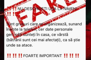 Hoţi îmbrăcaţi în doctori bat pe la uşile oamenilor pentru a-i prăda, un fake-news ...