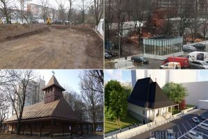 Popă contra popă: Scandal pe seama demolării bisericii din lemn din faţa policlinicii Spitalului Municipal din Oradea (FOTO)