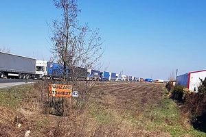 FOTO. Restricţii în Ungaria. Coadă de camioane din Petea până în Satu Mare!