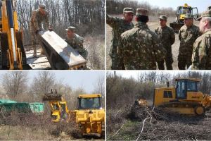 FOTO| Armata ridică în cinci zile un spital COVID-19 în Otopeni, pentru tratarea cazurilor uşoare şi medii de infectare