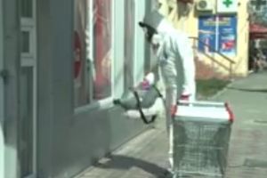 Lucrari de dezinfectie exterioara a spatiilor comerciale, magazinelor, farmaciilor si statiilor de calatori in Cumpana (video) 