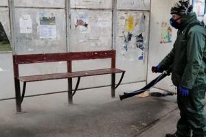 FOTO: Măsuri pentru limitarea efectelor răspândirii Covid-19 în Sighişoara