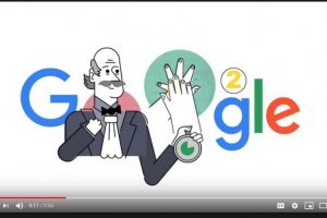 Coronavirus. Google a creat un Doodle nou in semn de recunoastere a lui Ignaz Semmelweis si a spalarii mainilor