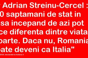 E crucial : daţi tuturor acest mesaj al prof.dr. Adrian Streinu-Cercel despre coronavirus