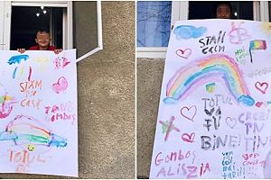 FOTO. Totul va fi bine! Mesaje încurajatoare în geamurile din Satu Mare