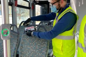 CT Bus. Pandemie de coronavirus. Respectarea masurii de distantare sociala