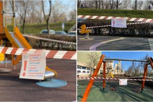 FOTO. Terenurile de joacă din municipiul Satu Mare au fost închise