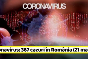 Coronavirus: 367 de cazuri în România (21 martie)