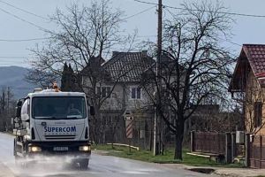 Toate străzile din Beclean, dezinfectate periodic