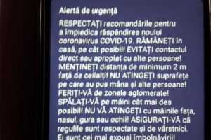 Coronavirus. A fost mesaj pe Ro-Alert