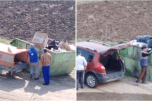 FOTO, VIDEO ȘTIREA TA| Cum arată nesimţirea: Să vii special cu remorca plină de gunoaie, cuplată la maşină, pentru a-l arunca în zona izvorului de la Bărăbanţ