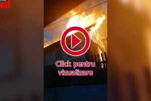 Un incendiu violent a afectat grav o locuinţă din comuna Iacobeni