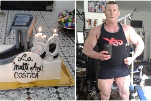 Navodari. La multi ani sanatosi, campionule!“: Tort special pentru culturistul Costel Caileanu, la varsta de 50 de ani (galerie foto)