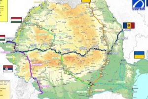 Braşovul, pe 2 dintre cele 5 culoare pentru transportul mărfurilor pe teritoriul României