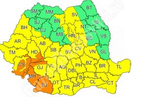 METEO: COD GALBEN de vânt până la ora 20:00