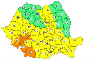 Cod galben de vânt în judeţul Sibiu