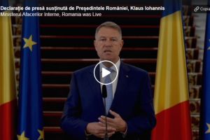 CORONAVIRUS. Klaus Iohannis a anunţat INTERVENȚIA ARMATEI. Persoanele în vârstă de peste 65 de ani NU MAI AU VOIE să-şi PĂRĂSEASCĂ LOCUINȚELE