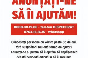 Primăria Alexandria acordă ajutor persoanelor singure cu vârsta de peste 65 de ani