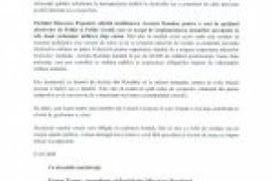 PMP Dolj: Scrisori trimise de conducerea naţionala a PMP premierul Ludovic Orban
