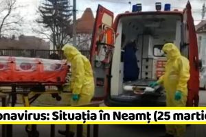 Coronavirus: Situaţia în judeţul Neamţ (25 martie)