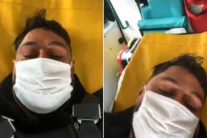 Român suspect de coronavirus, live pe Facebook din ambulanţă: 'Moare lumea pe carantină'