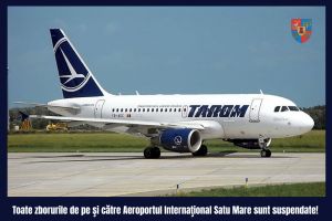 Wizz Air şi Tarom au suspendat zborurile de pe Aeroportul Satu Mare