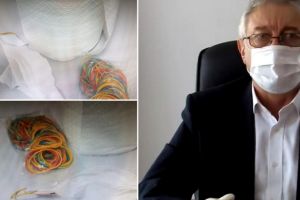 Medicii din Topliţa luptă contra virusului COVID-19 cu suluri de hârtie şi elastice de bucătărie