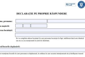 Declaraţie pe propria răspundere. Model actualizat şi simplificat. 26 martie