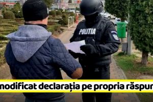 Declaraţia pe propria răspundere şi adeverinţa angajatorului au fost modificată