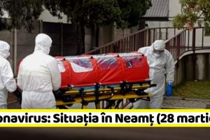 Coronavirus: Situaţia în judeţul Neamţ (28 martie)