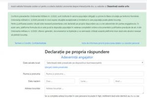 S-a mai inventat un site oficial degeaba pentru declaraţii pe propria răspundere. „Lipseşte” dosarul cu şină