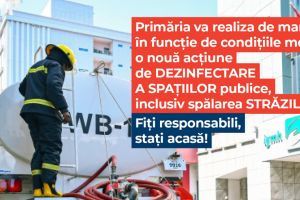Măsură împotriva COVID-19: Străzile din municipiul Satu Mare vor fi spălate