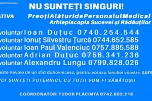 Psihologi şi preoţi voluntari consiliază telefonic personalul medical