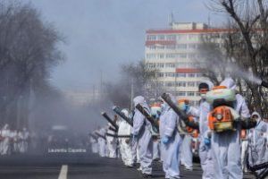 Dezinfecţie în Bucureşti. De ce în Baia Mare nu? Primăria ce face? (FOTO)