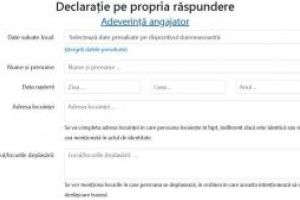 GCS: Platformă electronică pe site-ul STS pentru completarea online a declaraţiilor pe proprie răspundere şi a adeverinţelor de angajator