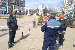 59 de sancţiuni contravenţionale date  pentru nerespectarea interdicţiilor impuse de ordonanţele militare, la Botoşani