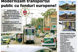Începe modernizarea căii de rulare a tramvaielor de pe bd. Tudor Vladimirescu