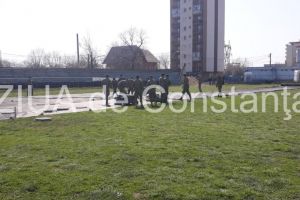 Interventiile MApN pentru limitarea raspandirii COVID-19: Lucrarile de amenajare a Spitalul Modular de Izolare si Tratament, in plina desfasurare la Constanta