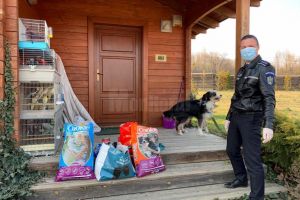 Misiune inedită pentru poliţişti: au dus mâncare pentru câinele şi papagalii unui ...