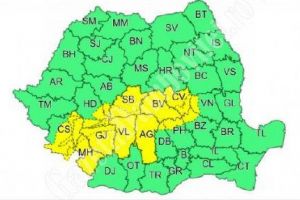 Nordul judeţului afectat de cod galben de precipitaţii mixte şi vânt