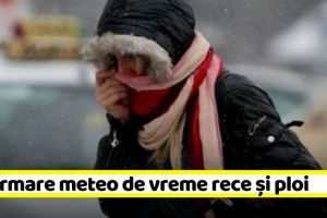 METEO: Informare meteo de vreme rece şi ploi