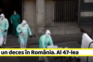 Coronavirus: Încă un deces în România. Al 47-lea