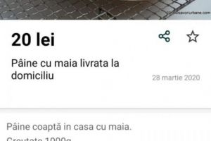 Cati lei a ajuns sa coste o paine pe site-ul de vânzări OLX