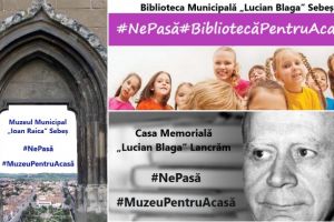 Campanii inedite iniţiate de Centrul Cultural „Lucian Blaga” Sebeş: „Ne pasă! Biblioteca pentru acasă”. „Ne pasă! Muzeu pentru acasă”