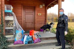Misiune inedită pentru poliţişti: au dus mâncare pentru câinele şi papagalii unui ...