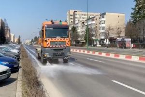 Ce străzi au fost spălate şi dezinfectate în municipiul Braşov