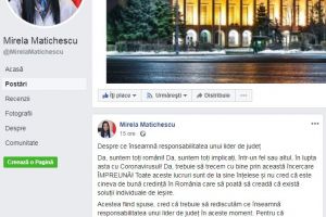 Analiza Mirela Matichescu: Despre ce inseamna responsabilitatea unui lider de judet