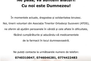 Voluntarii Asociaţiei Tinerilor Ortodocşi Suceveni continuă să ajute bătrânii neputincioşi