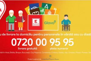 Linie telefonica, disponibila si in Constanta: Kaufland si Glovo asigura livrare cu plata la domiciliu pentru persoanele in varsta sau cu dizabilitati
